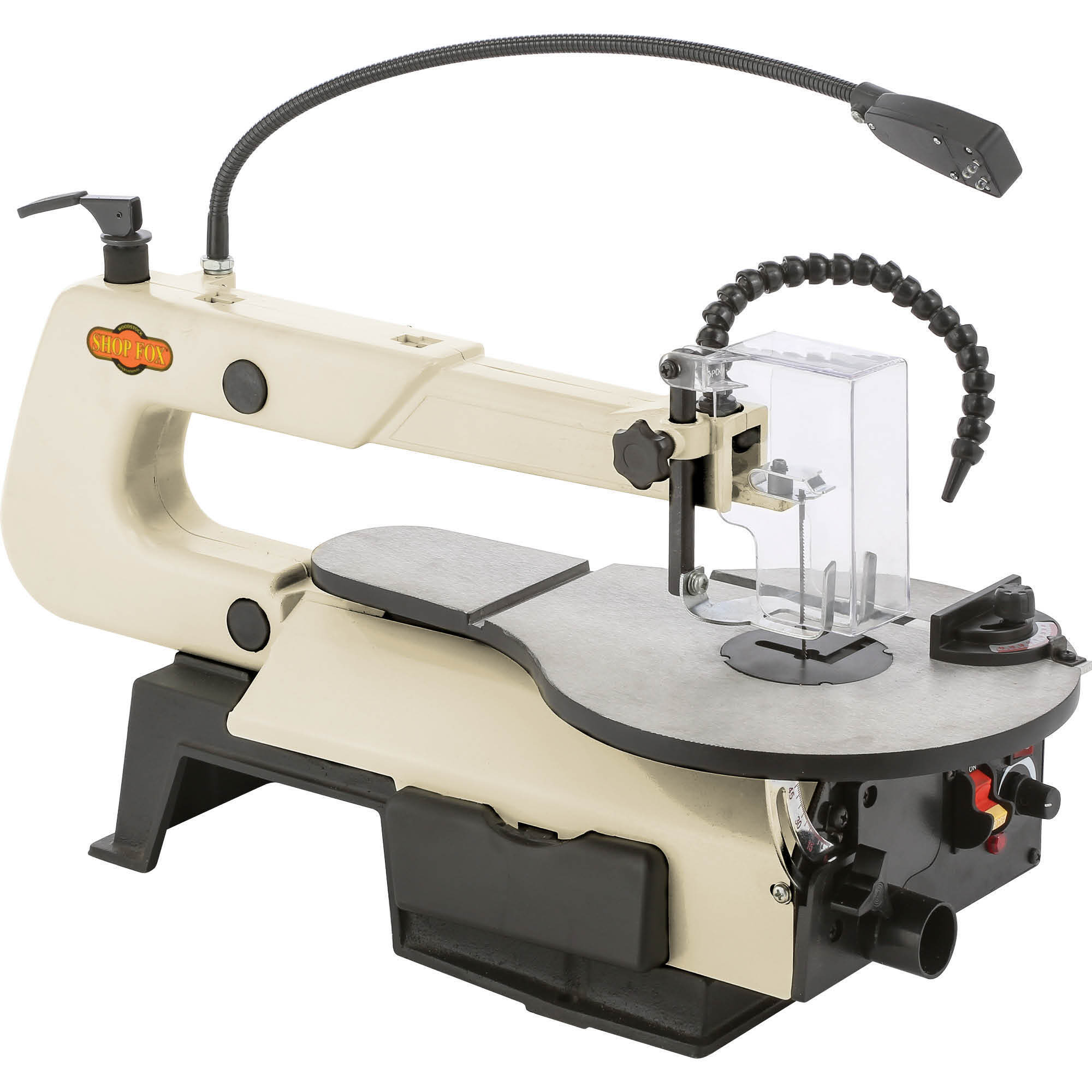 Shop Fox Variable Speed Scroll Saw - 16in., Foot Switch, LED Work Light, Dust Blower, Model# W1872